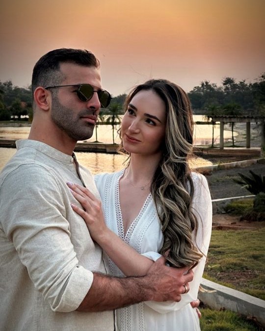 Paulo Chama e a esposa